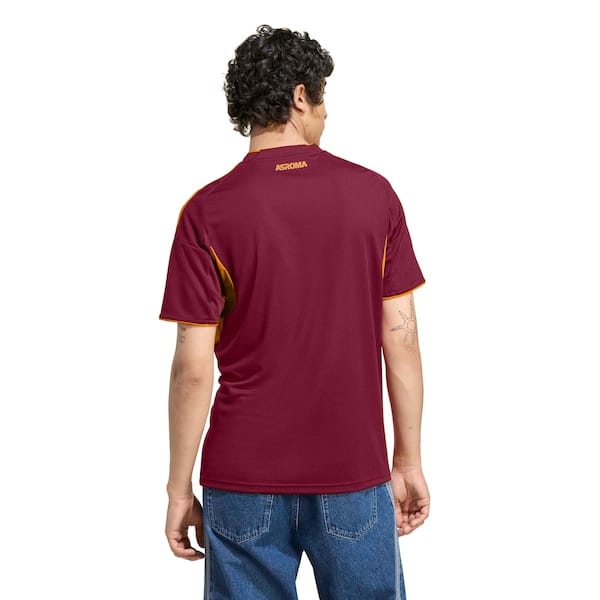 Vista 2 Camisa Roma I 25/26 Torcedor adidas Masculina Adidas VINHO