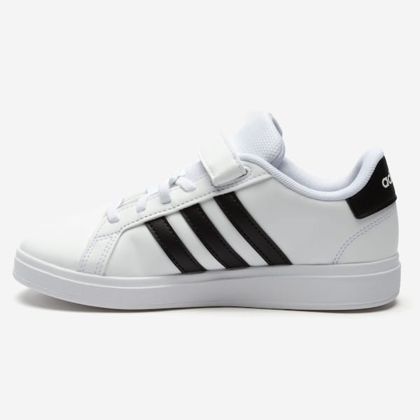 Vista 2 Tênis Juvenil adidas Grand Court 2.0 El Adidas BRANCO/PRETO