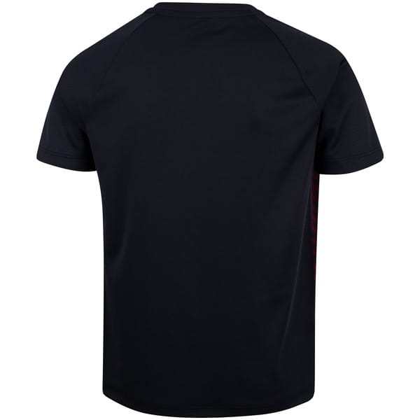 Vista 2 Camiseta Umbro Pro 5 Juvenil Umbro PRETO/LARANJA