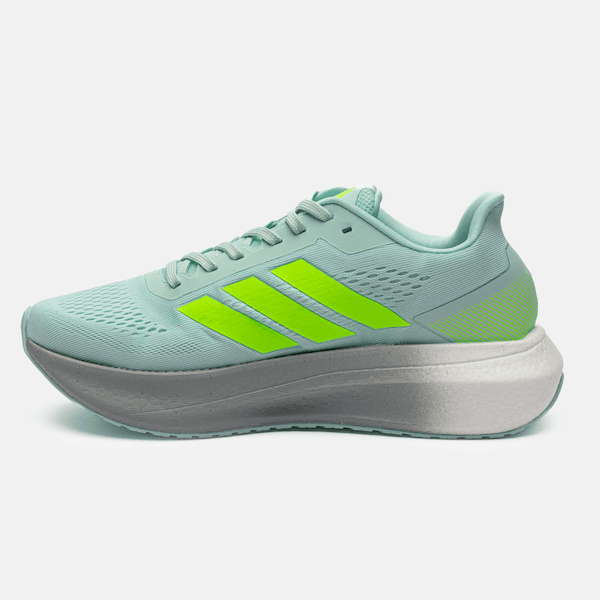 Vista 2 Tênis Masculino adidas Boost Run Adidas VERDE/CINZA