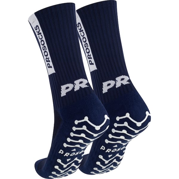 Vista 2 Meia ProSocks UltraGrip Cano Alto Adulto Tamanho Prosocks AZUL ESCURO
