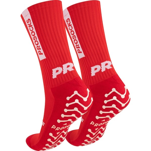 Vista 2 Meia ProSocks UltraGrip Adulto Tamanho Prosocks VERMELHO