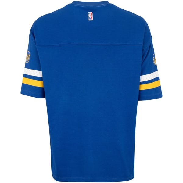 Vista 2 Camiseta do Golden State Warriors NBA Football N0301 Masculina NBA AZUL