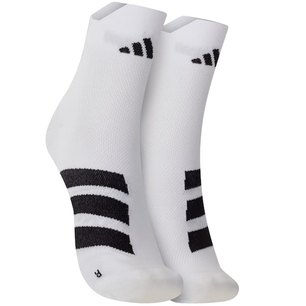 Vista principal Meia De Corrida adidas Adizero Cano édio Adulto 1 Par Adidas BRANCO/PRETO