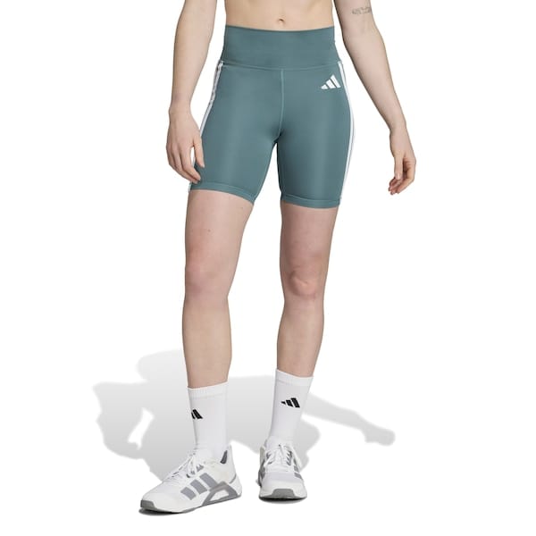 Vista 2 Bermuda adidas Optime Essentials 3 Litras Feminina Adidas VERDE/BRANCO