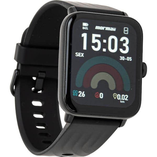 Relógio Monitor Cardíaco Mormaii Smartwatch Life Ultra Molifeugaa/8p Adulto