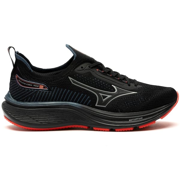 Vista 2 Tênis Masculino Mizuno Kit Cool Ride Mizuno PRETO/PRETO