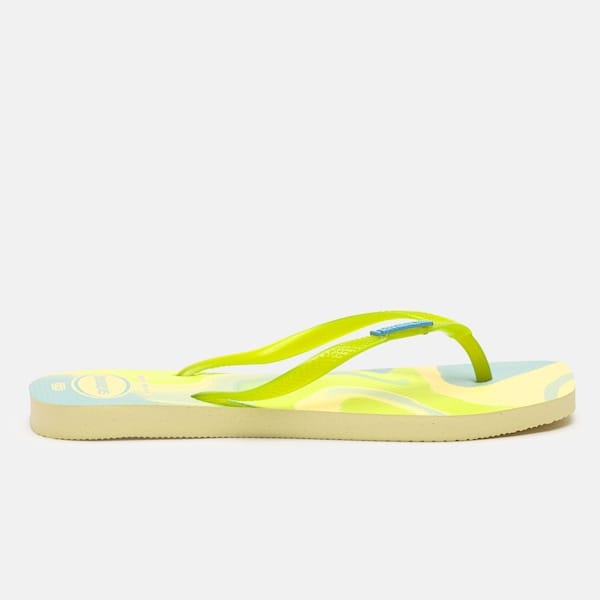 Vista 2 Chinelo Havaianas Slim Square Jelly Feminino Havaianas BEGE
