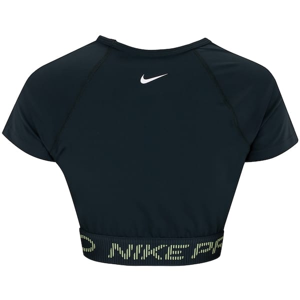 Vista 2 Camiseta Feminina Nike Pro Dri-FIT Tight Gráfica Nike VERDE ESC/VERDE CLA