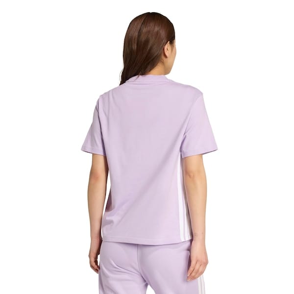 Vista 2 Camiseta adidas Stripes Feminina Adidas ROXO CLARO/BRANCO
