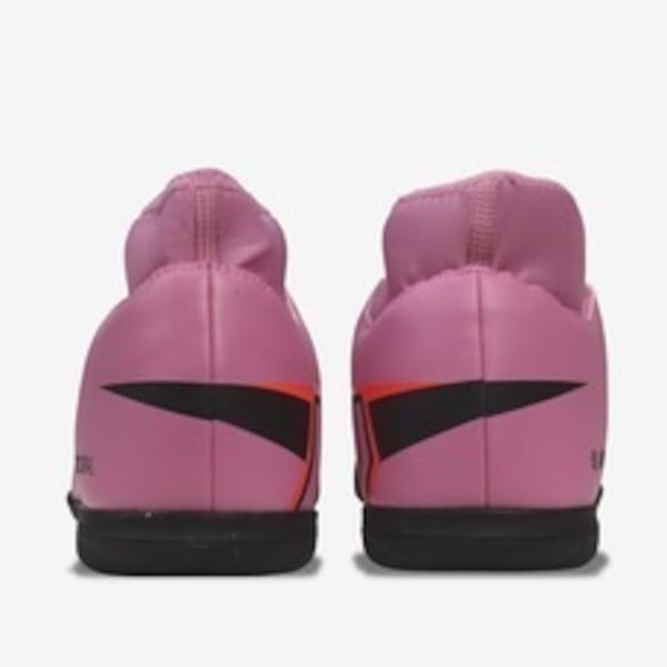 Vista 2 Chuteira Futsal Adulto Nike Mercurial Superfly 10 Club Nike ROSA/VERMELHO