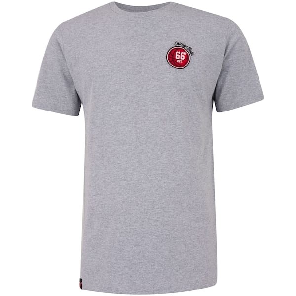 Vista principal Camiseta do Chicago Bulls NBA Score N0140 Masculina NBA CINZA MESCLA