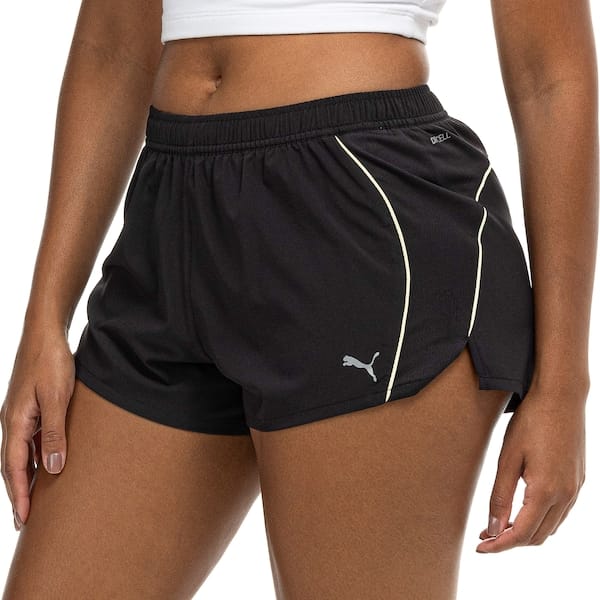 Vista principal Short Feminino Puma Run Velocity 3 Puma PRETO