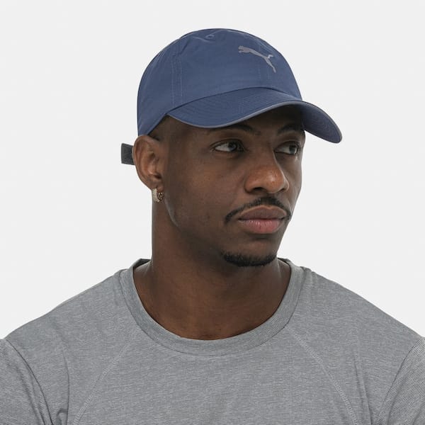 Vista 2 Boné Adulto Puma Running III Aba Curva Puma AZUL CLARO