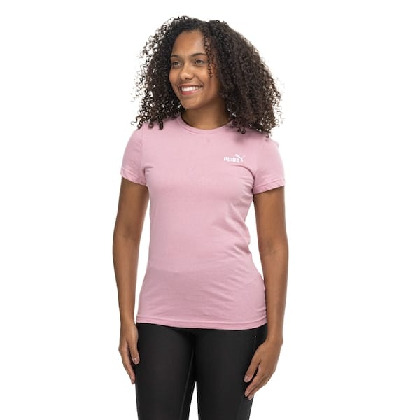 Vista principal Camiseta Puma Essential Small Logo Feminina Puma ROSA