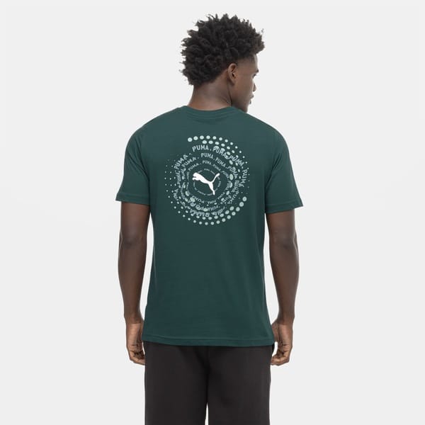 Vista 2 Camiseta Puma Graphic Execution Masculina Puma VERDE ESCURO