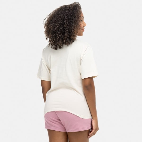 Vista 2 Camiseta PUMA Essential Nature 20 Relaxed Feminina Puma OFF WHITE