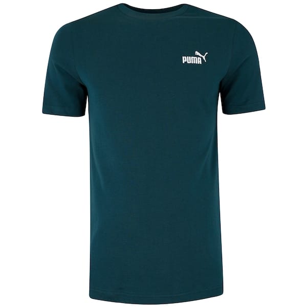Vista principal Camiseta Puma Essentials Small Logo No.1 Masculina Puma VERDE ESCURO