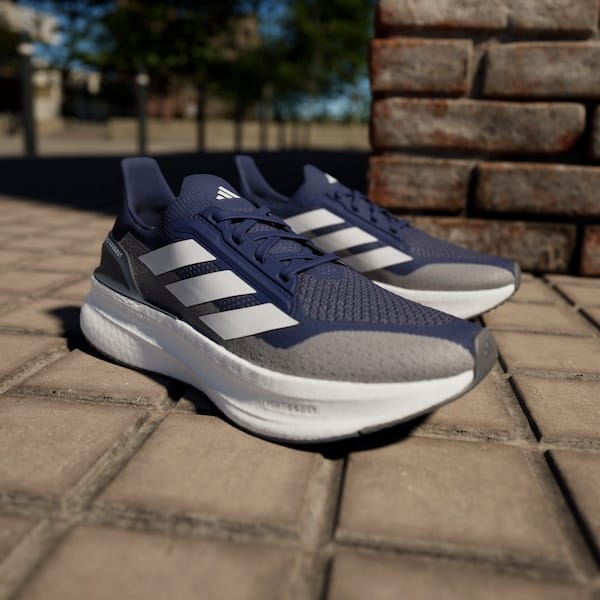 Vista 2 Tênis Masculino adidas Ultraboost 5x Adidas AZUL/CINZA