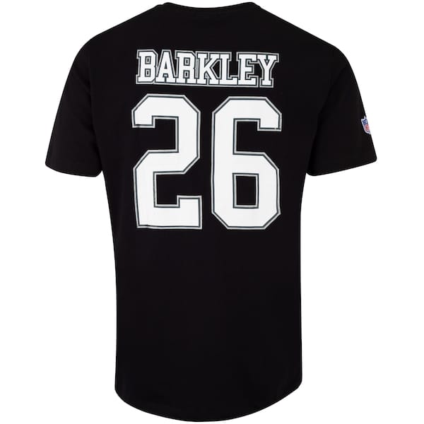 Vista 2 Camiseta Philadelphia Eagles NFL Player Barkley NF013 Masculina NFL PRETO