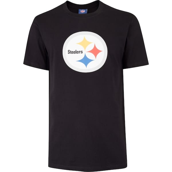 Vista principal Camiseta Pittsburgh Steelers NFL Logo NF033 Masculina NFL PRETO