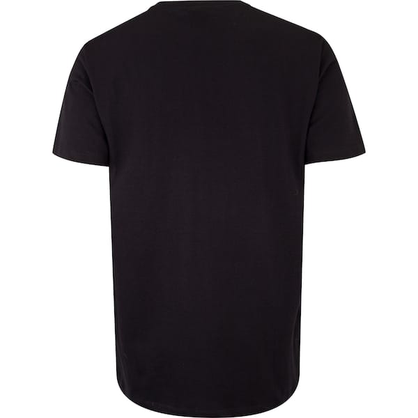 Vista 2 Camiseta Pittsburgh Steelers NFL Logo NF033 Masculina NFL PRETO