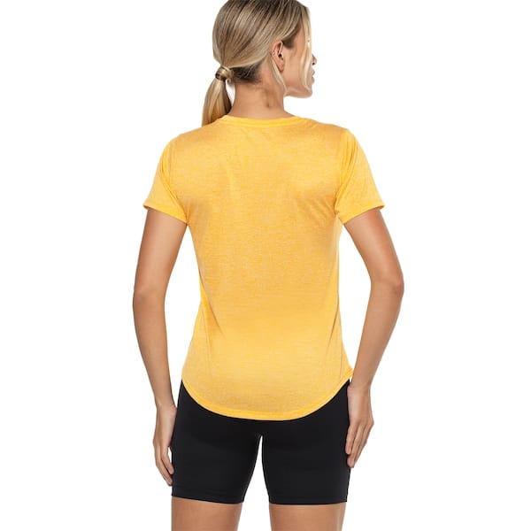 Vista 2 Camiseta Mizuno Spark Big Logo 2 Feminina Mizuno AMARELO