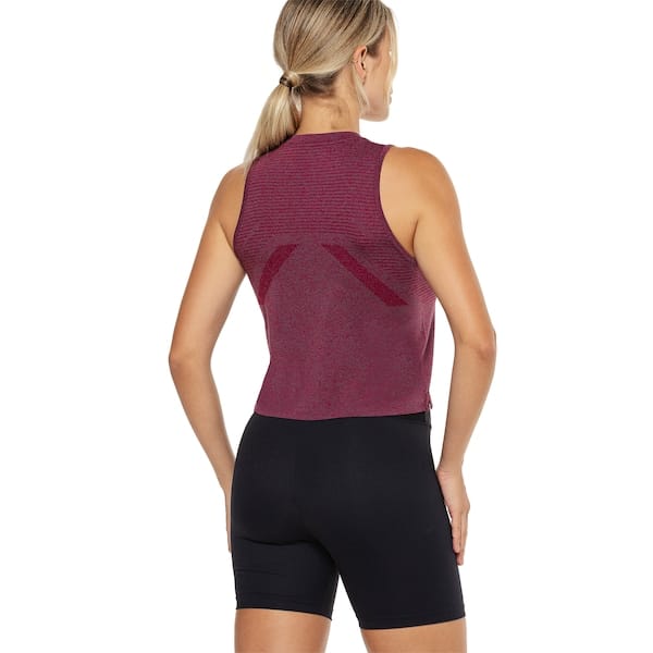 Vista 2 Camiseta Regata Mizuno Cropped Soul Fit Fresh Feminina Mizuno ROXO