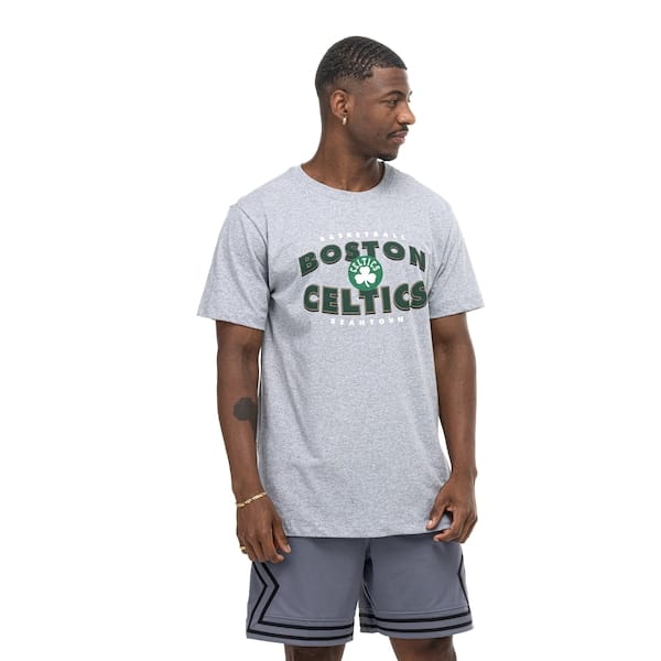 Vista principal Camiseta do Boston Celtics NBA Nicktown N0091 Masculina NBA CINZA MESCLA