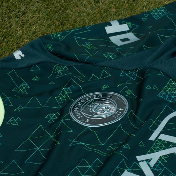 Vista 2 Camisa Manchester City IV 25/26 Torcedor Puma Masculina Puma VERDE ESCURO