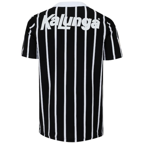 Vista 2 Camisa Polo do Corinthians Retrô Kalunga Masculina Coimbra PRETO