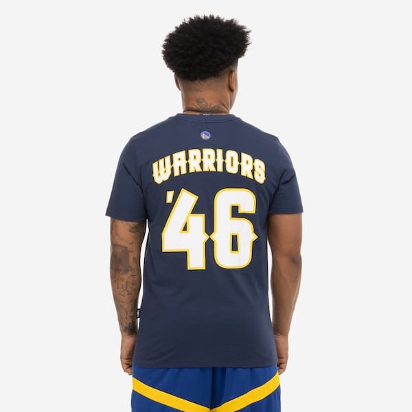 Vista 2 Camiseta Golden State Warriors NBA Ace N0666 Masculina NBA AZUL