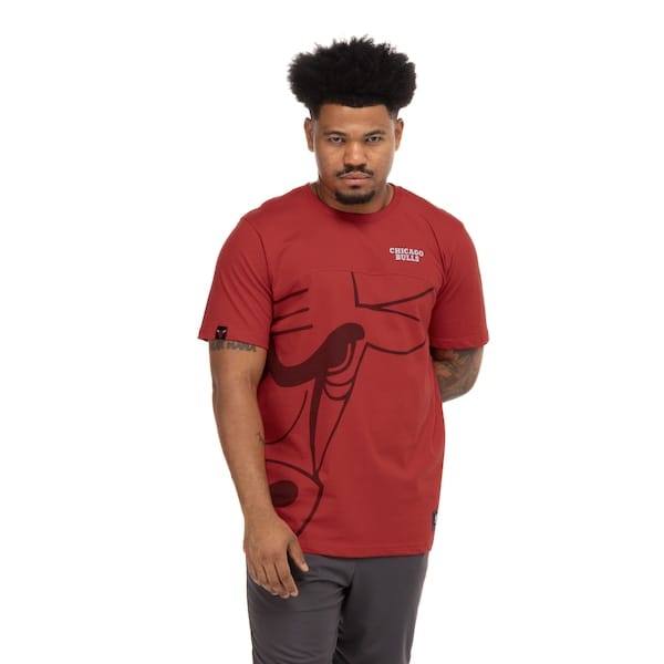 Vista principal Camiseta Chicago Bulls NBA Fullface N0959 Masculina NBA VERMELHO