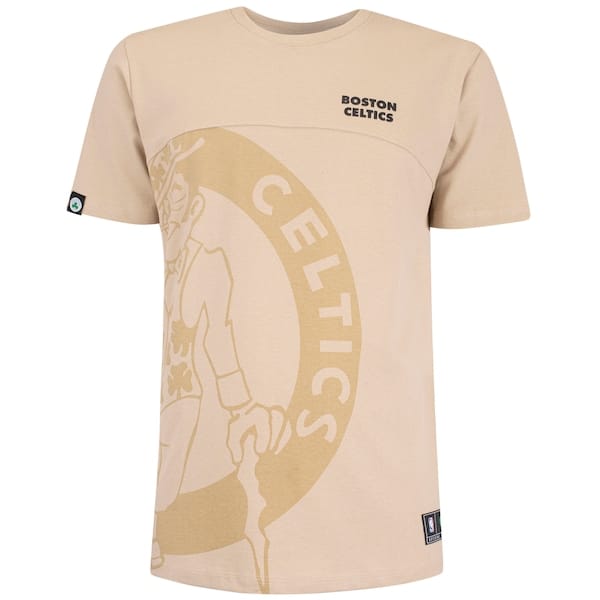 Vista principal Camiseta do Boston Celtics NBA Fullface N0961 Masculina NBA BEGE