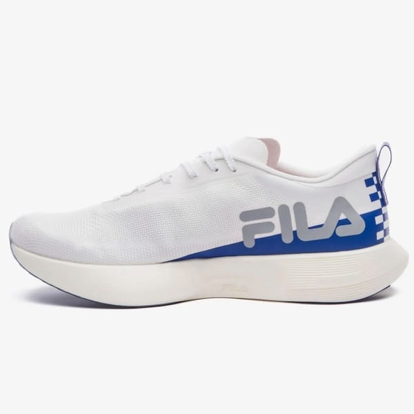 Vista 2 Tênis Masculino Fila KR7 Pro Speed Tech Fila BRANCO/AZUL
