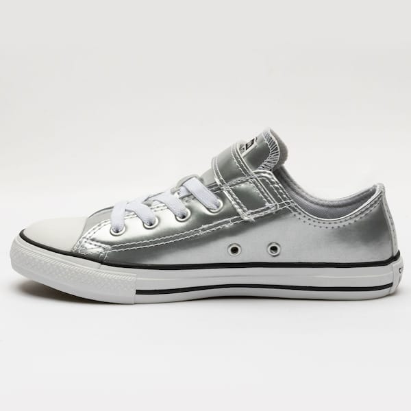 Vista 2 Tênis Infantil Converse Chuck Taylor All Star 1v Shine Converse PRATA/BRANCO