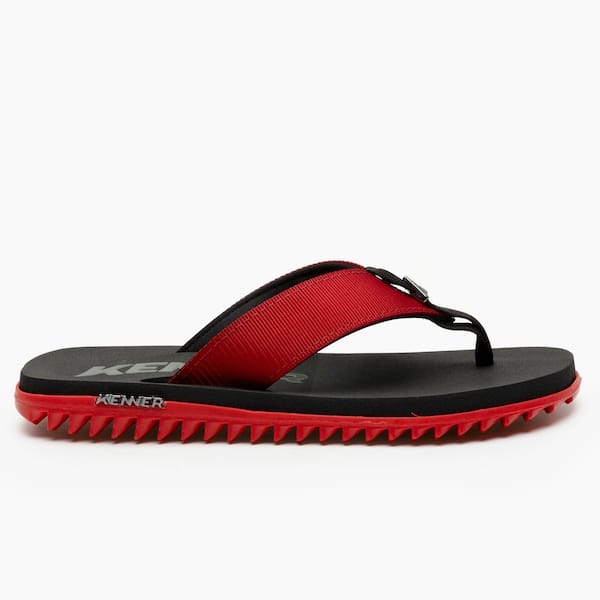 Vista 2 Chinelo Kenner Kivah Adulto Kenner PRETO/VERMELHO