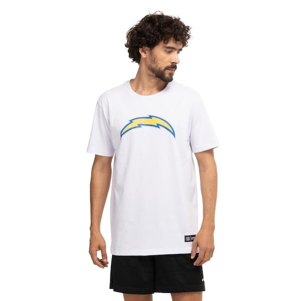 Vista principal Camiseta Los Angeles Chargers NFL NF211 Masculina NFL BRANCO