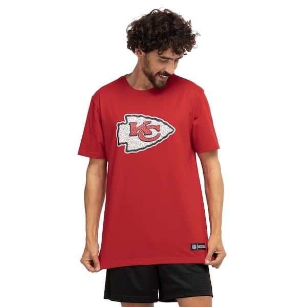 Vista principal Camiseta Kansas City Chiefs NFL NF210 Masculina NFL VERMELHO