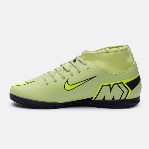 Vista 2 Chuteira Futsal Júnior Nike Superfly 10 Club Nike VERDE CLARO/PRETO