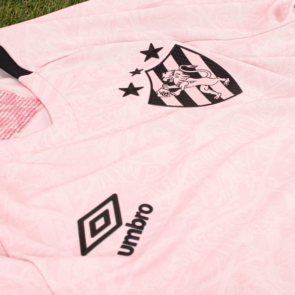 Vista 2 Camisa do Sport Recife 25/26 Torcedor Outubro Umbro Masculina Umbro ROSA/PRETO