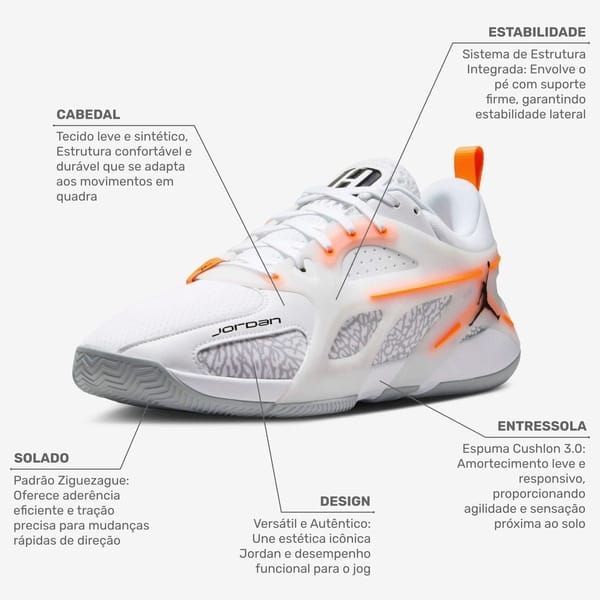 Vista 2 Tênis Nike E-Series Ad - Masculino Nike CINZA/LARANJA