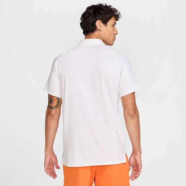 Vista 2 Camisa Polo Nike Court ADV Masculina Nike BRANCO/BRANCO