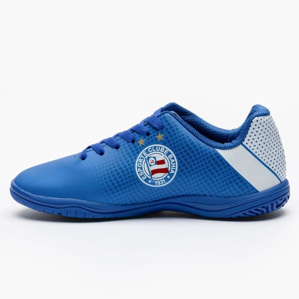 Vista 2 Chuteira Futsal Júnior Volt Bahia Volt AZUL