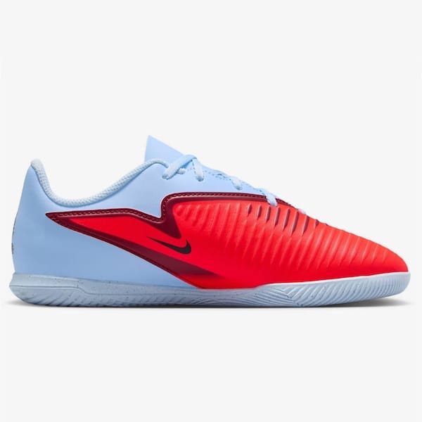 Vista 2 Chuteira Futsal Júnior Nike Phantom 6 Club Nike AZUL CLA/VERMELHO