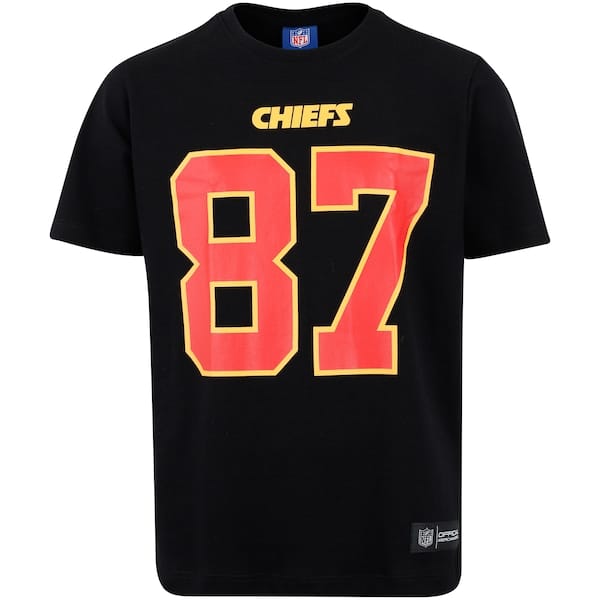 Vista principal Camiseta Kansas City Chiefs NFL Player Juvenil NFL PRETO