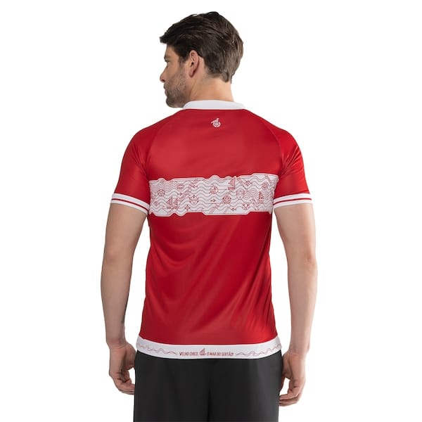 Vista 2 Camisa CRB II 25/26 Torcedor Bomache Masculina Bomache VERMELHO
