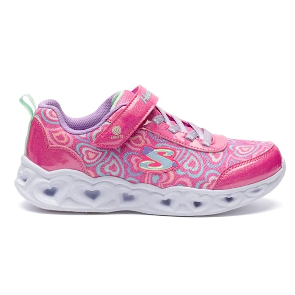 Vista principal Tênis Infantil Skechers Heart Lights Boogie Love Skechers ROSA