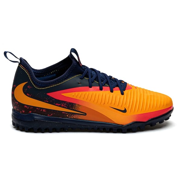 Vista principal Chuteira Society Júnior Nike Phantom 6 Low Academy Nike LARANJA/AZUL ESC