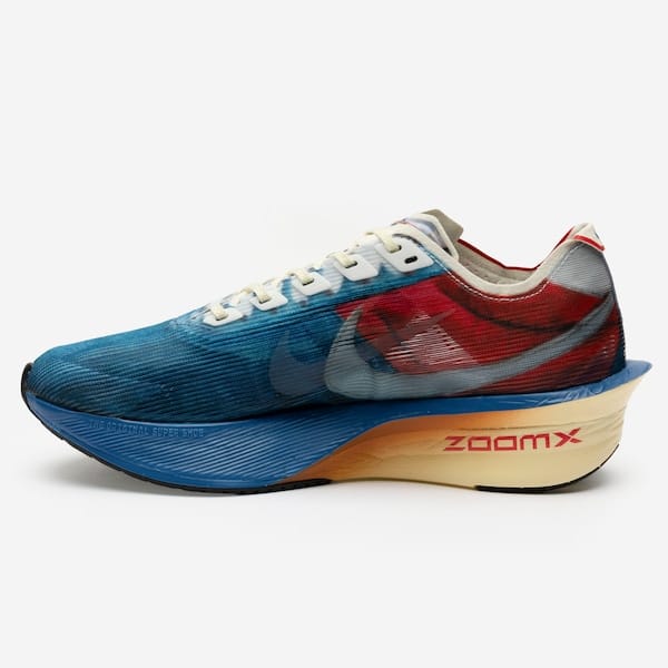 Vista 2 Tênis Masculino Nike ZoomX VaporFly 4 Premium Nike AZUL/VERMELHO